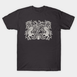 Leopard Vase - white T-Shirt